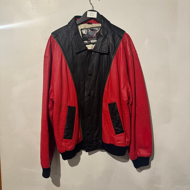 빈티지 90s M-TV 가죽 자켓 