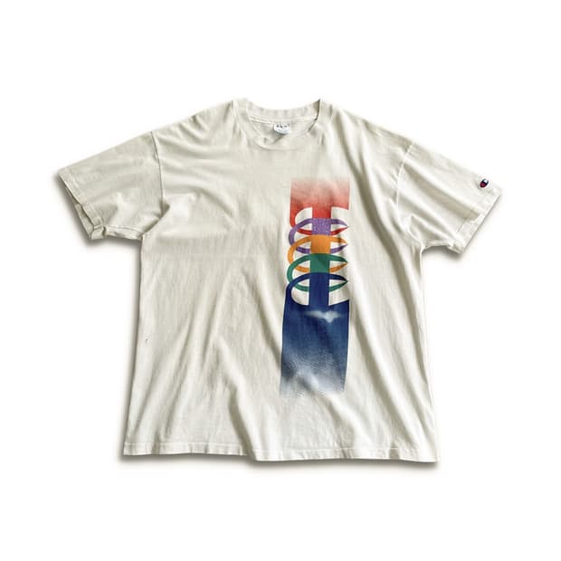 90s Champion USA Spectrum Logo T