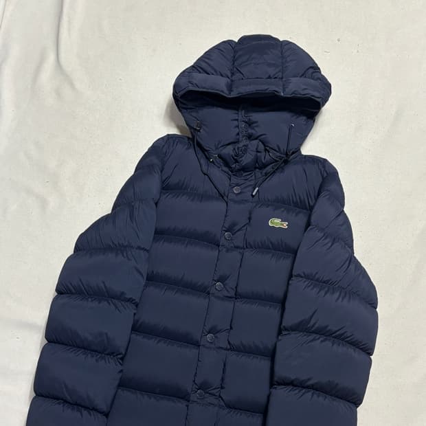 48 라코스테 네이비 구스 다운 패딩