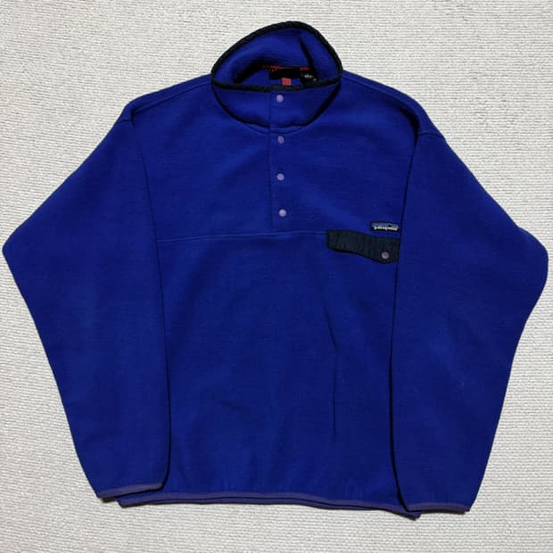 90s USA 파타고니아 신칠라 스냅플리스 L
