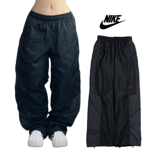 나이키 미들스우시 올드스쿨 와이드 바람막이 트랙팬츠