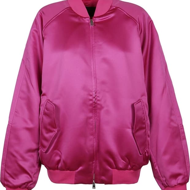 Forever21 핫핑크 항공점퍼 오버사이즈