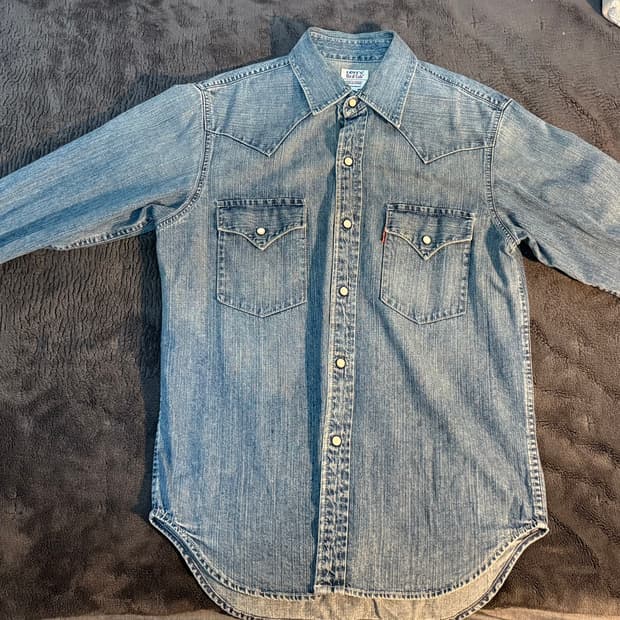 리바이스 웨스턴 데님셔츠