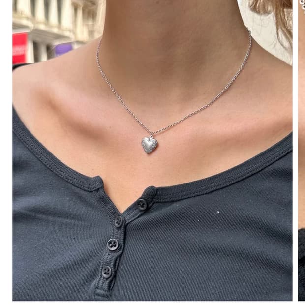 브랜디멜빌 로켓 하트 목걸이