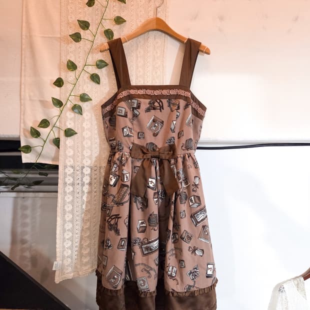 axes femme 초코밀크티 원피스