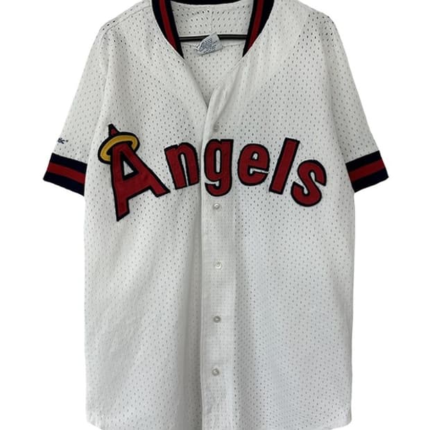 [L] MAJESTIC 80s MLB 캘리포니아엔인젤스 베이스볼저지