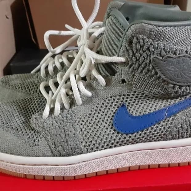 조던1 레트로 하이 플라이니트 클레이 그린