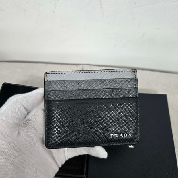 [보증서 정품] 프라다 멀티컬러 카드지갑