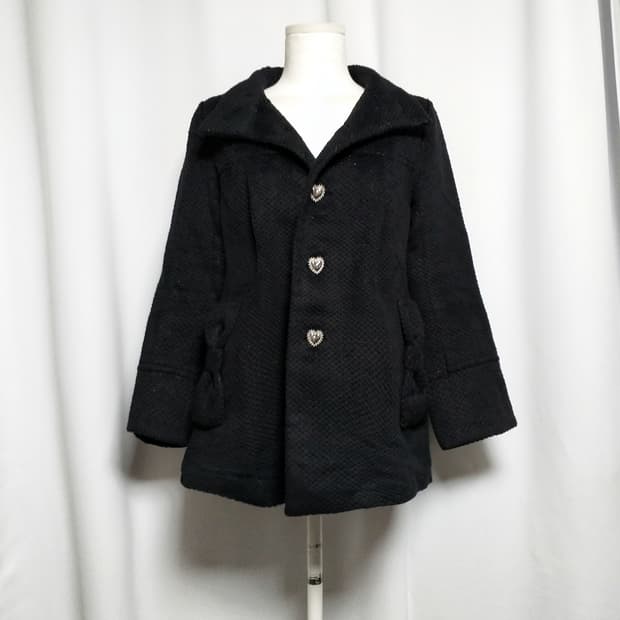 빈티지 리본자켓 코트 히메갸루 로맨틱 양산형지뢰계 달천 대장 핀터깔 펑크