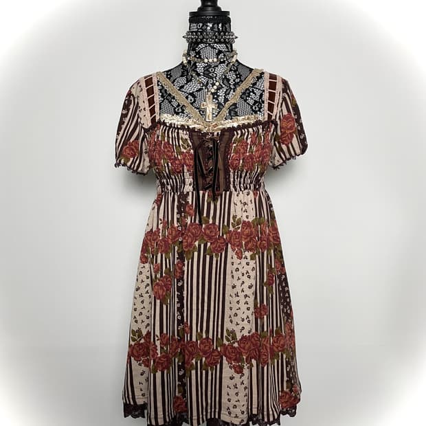 AXES FEMME 엑시즈팜 플라워 패턴 원피스