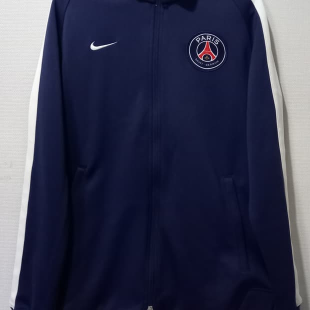 나이키 파리생제르망 네이비 트랙탑 저지 져지집업 100/L