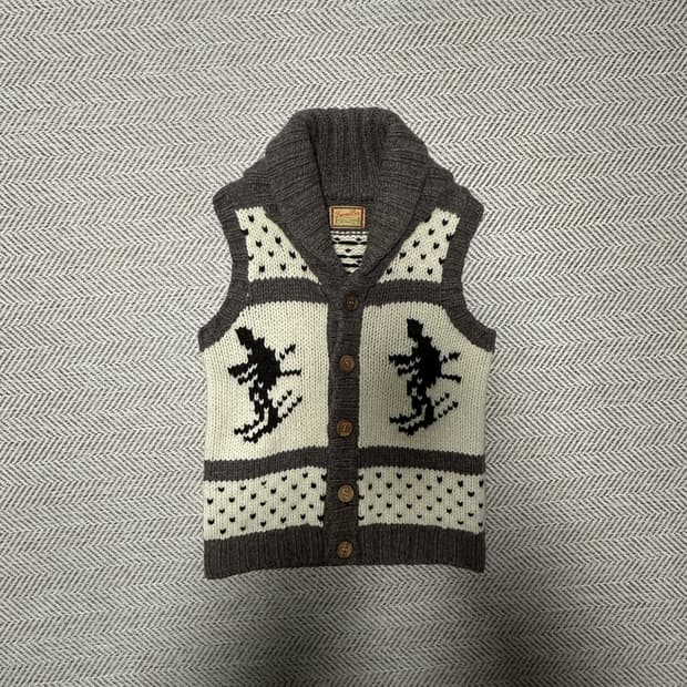 BEAMS BOY wool 100% knit vest