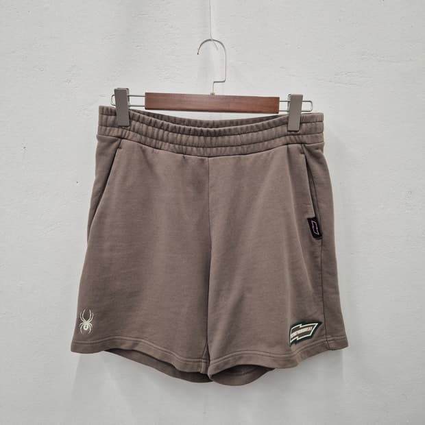 스파이더 스타일 로고 와팬 반바지 L