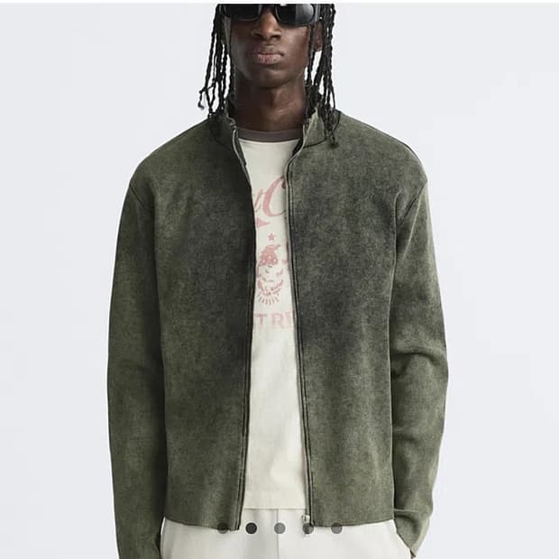 자라 빈티지 이펙트 리브드 자켓 삽니다(구매글)