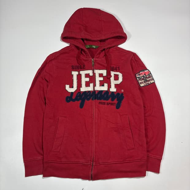 JEEP 레드 후드집업