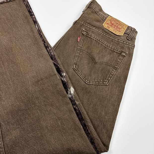 리바이스 501 USA 리메이크 페인팅 데님 팬츠 (34인치)