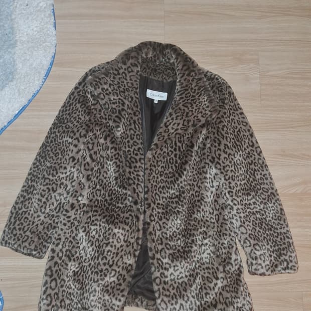 Calvin Klein 캘빈클라인 레오파드 코트 