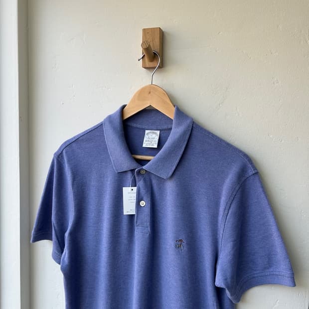 16546 - 브룩스 브라더스 블루 반팔 카라티