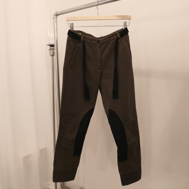 드리스 반 노튼 벨티드 팬츠