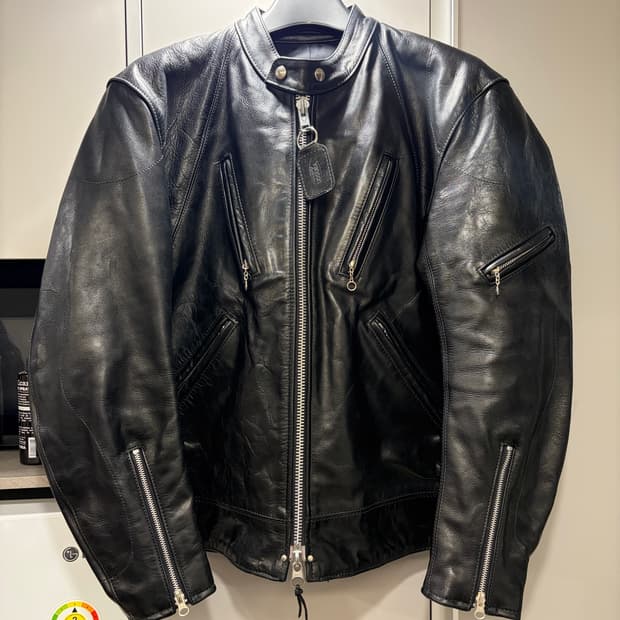 [L, 105-110] VANSON 벤슨 멀티포켓 카페레이서 루이스레더 