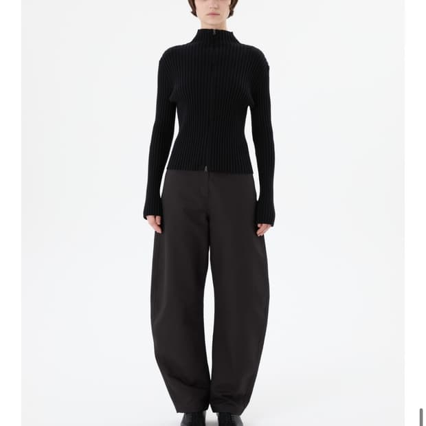 아모멘토 커브드 롱팬트(차콜)-0size