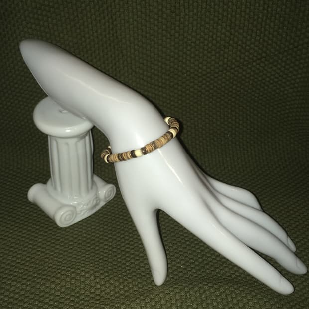 보헤미안 라이트 브라운 비즈팔찌