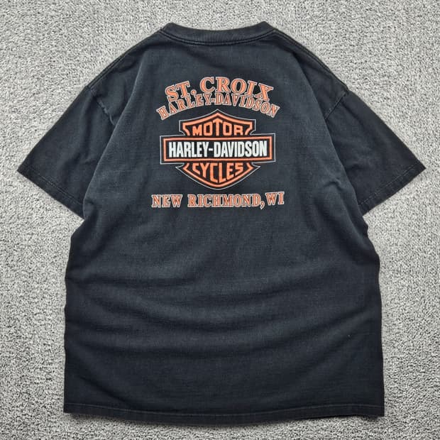 할리데이비슨 위스콘신 뉴 리치먼드 반팔 티셔츠 ( XL ) / 11700