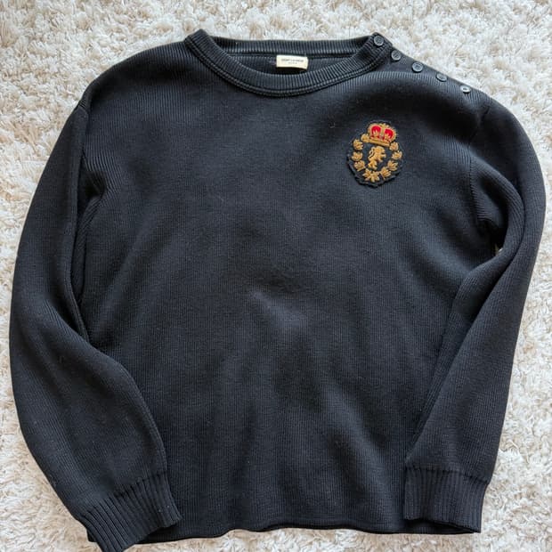 생로랑16 에디슬리먼 크레스트니트