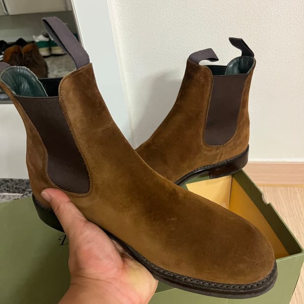 드레익스 첼시 부츠 토바코 (스너프) 스웨이드 UK8