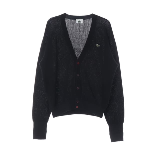 라코스테 90s 울 100% 브이넥 가디건 L