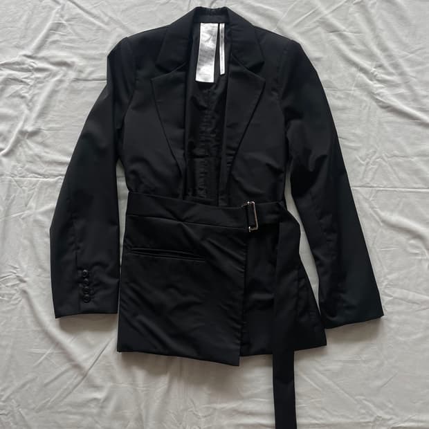 쉐인올리버 2019fw 헬무트랭 시트벨트 블레이저