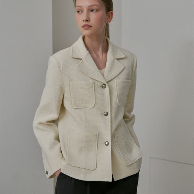 유라고 트위드 자켓 Belle tweed jacket