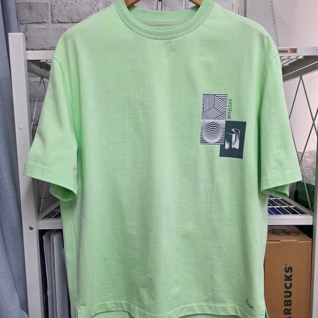 시스템옴므 남성 반팔티 100 루즈핏 반팔티셔츠 MM79