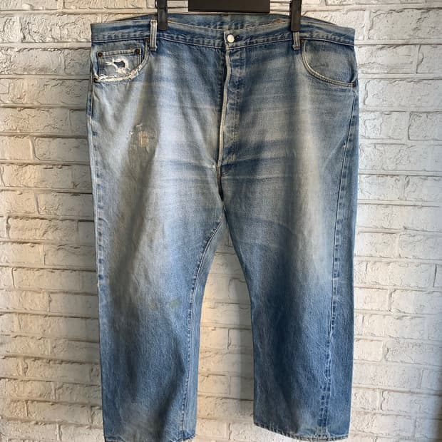 80년대 리바이스 셀비지 데님 팬츠 44인치