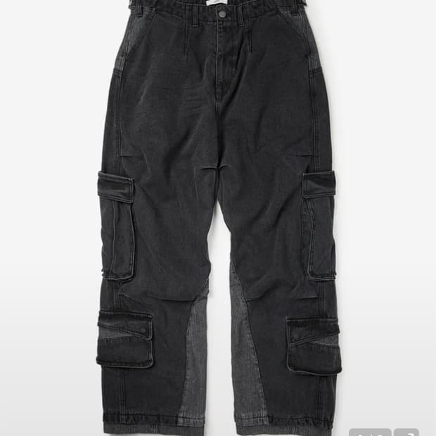 etce 레이어드 백카고 데님팬츠