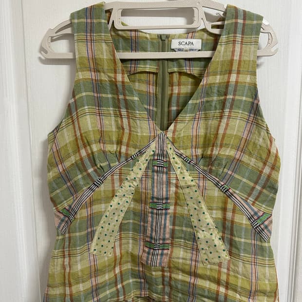 빈티지 패치워크 블라우스