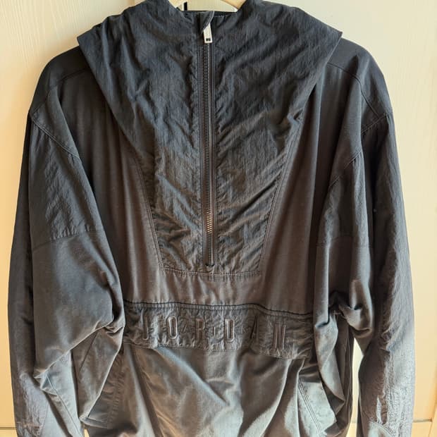 조던 블랙 아노락 바람막이 L