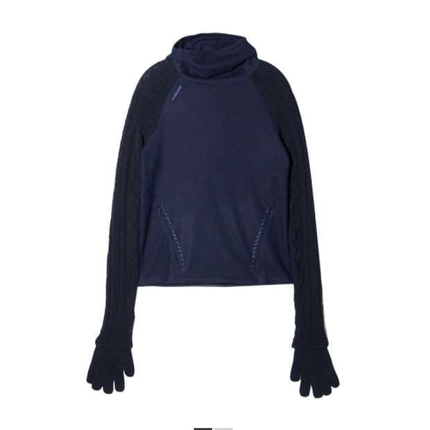 Hyein seo techwool hoodie navy