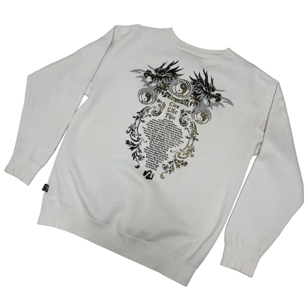 T&C 서프 음양 드래곤 그래픽 스웨셔츠