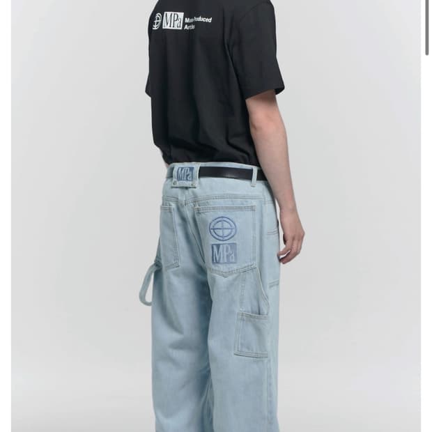 m) 플라스틱프로덕트 페인터 데님 팬츠