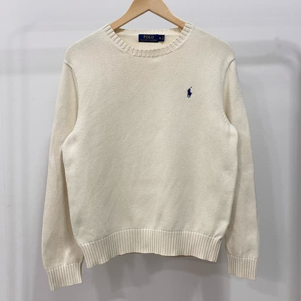 폴로 랄프로렌 신형 코튼 니트 아이보리