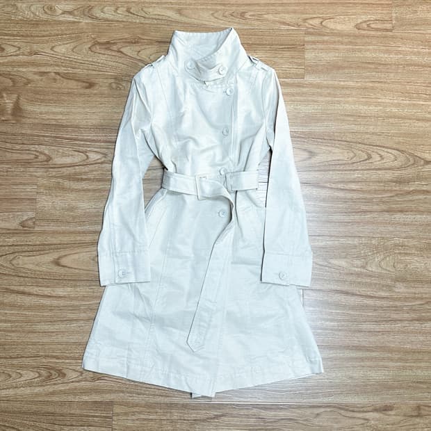 빈티지 하이넥 트렌치 코트 히메갸루 로걀 라떼 긱시크 오리엔탈 달천깔