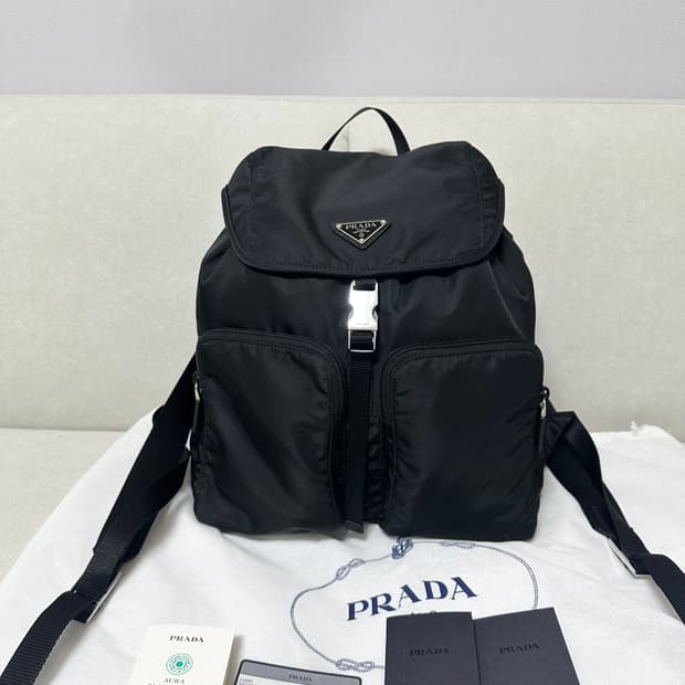 [SA 정품] 프라다 투 포켓 백팩 신형