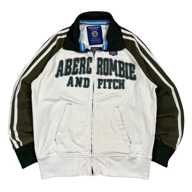 아베크롬비 오트밀&그린컬러 져지