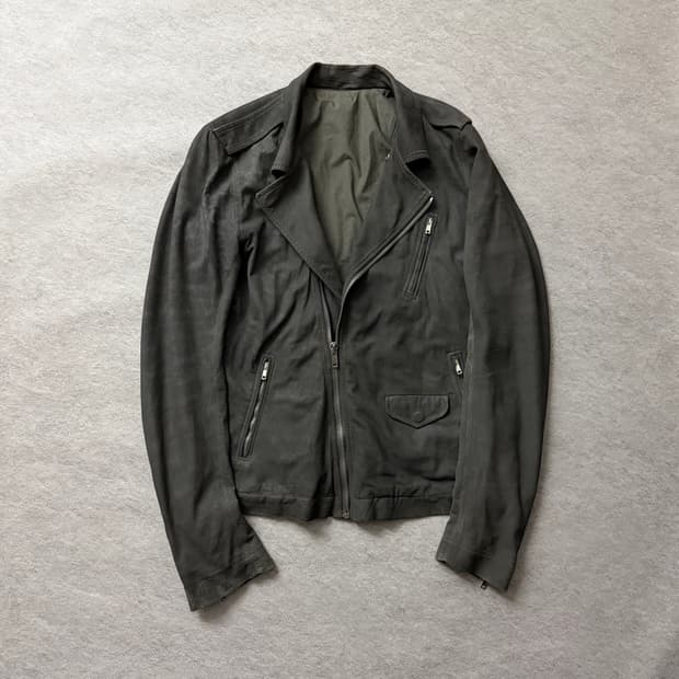 릭오웬스 스투지 램스킨자켓