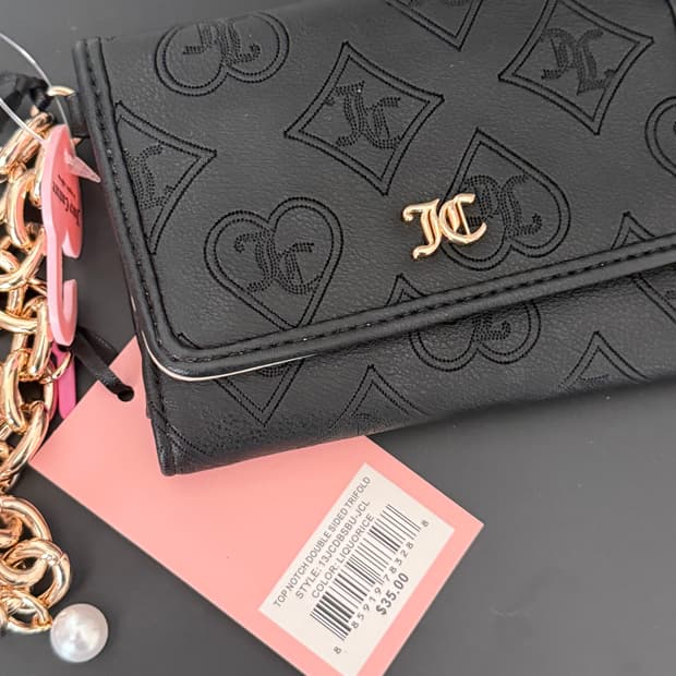 쥬시꾸뛰르 반지갑 새재품 키링 빈티지