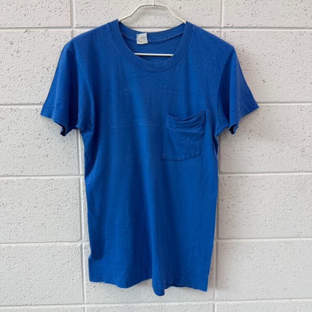 80s Vintage Fruit Of The Loom Pocket Tee