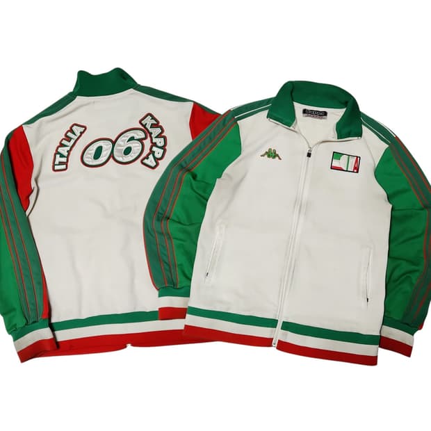 카파 이탈리아 빅로고 올드스쿨 사이드라인 트레이닝 져지 자켓