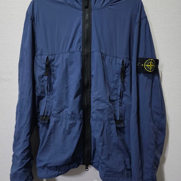 정품 스톤아일랜드 스킨 터치 와펜 후드 자켓 90 / S