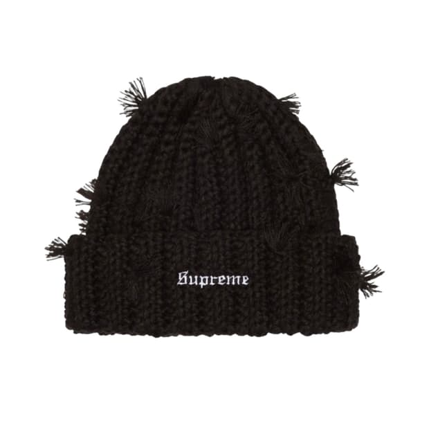 슈프림 핸드 타이드 비니 블랙